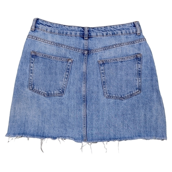 10 - Topshop | Moto Jean Mini Skirt - Picture 3 of 7
